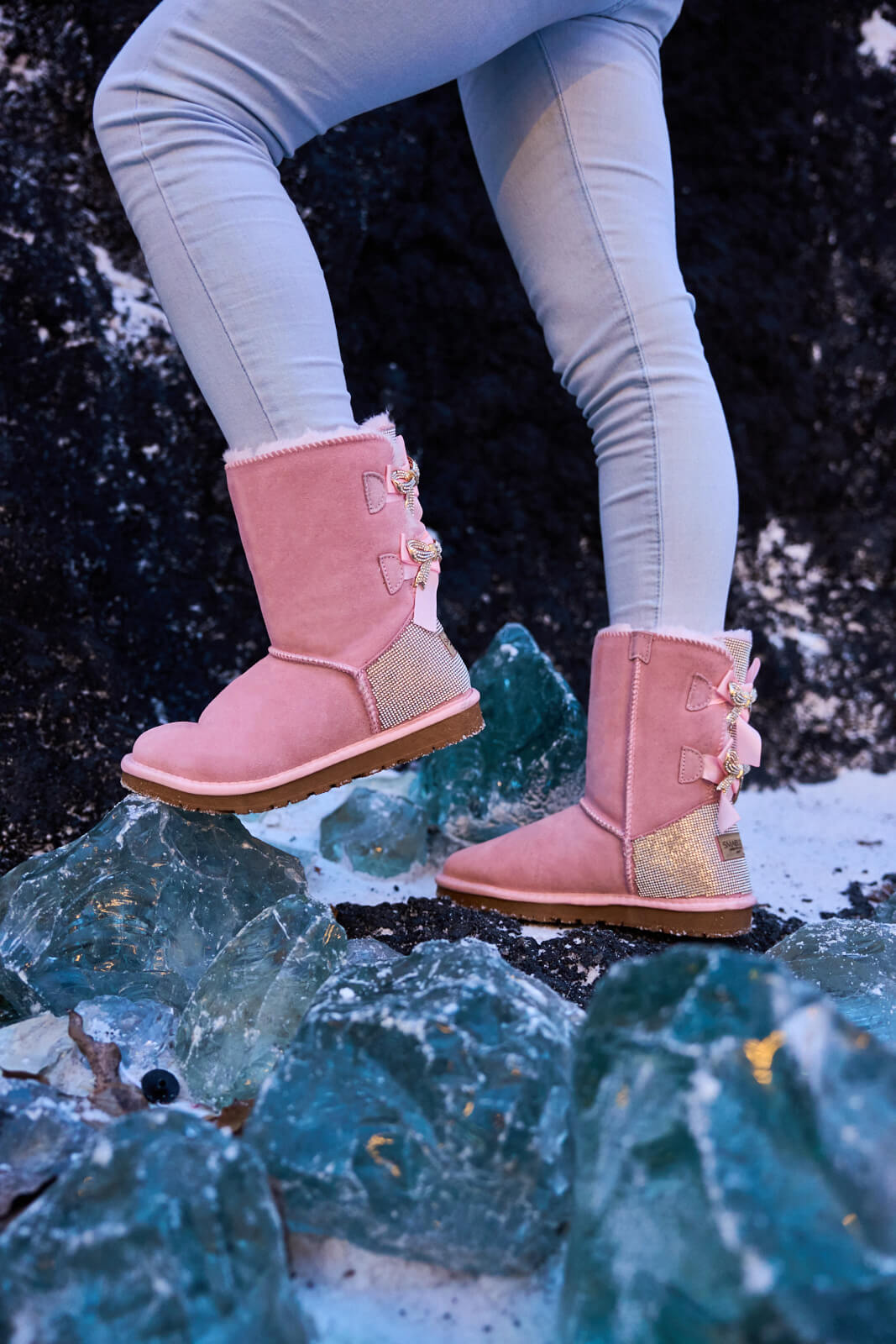 Bailey Bow Uggs Hot Pink Uggs Womens UGG CLASSIC BAILEY BOW II HOT