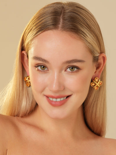 Wynn Topaz Stud Earrings