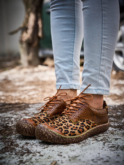 Soffia | Justeena Animal Pattern Leather Outdoor Sneaker