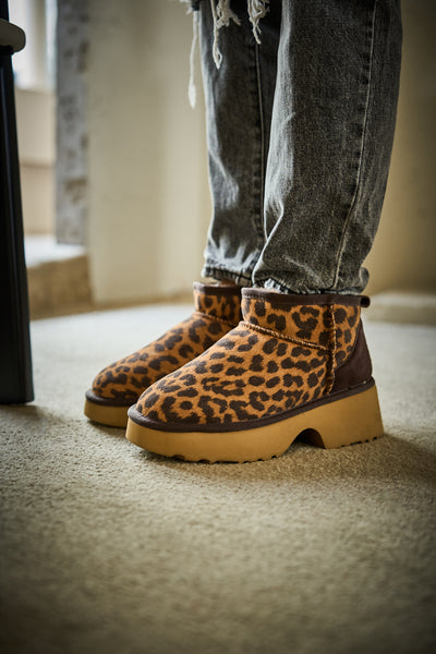 SMAIBULUN Ugg | Ultimate Platform Ankle Boots - cheetah