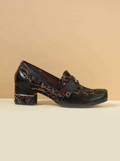 Soffia | Winny Jacquard Leather Loafer