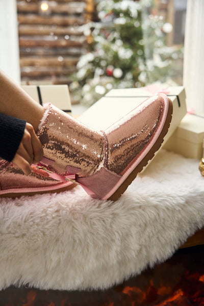 Rose gold sequin uggs online