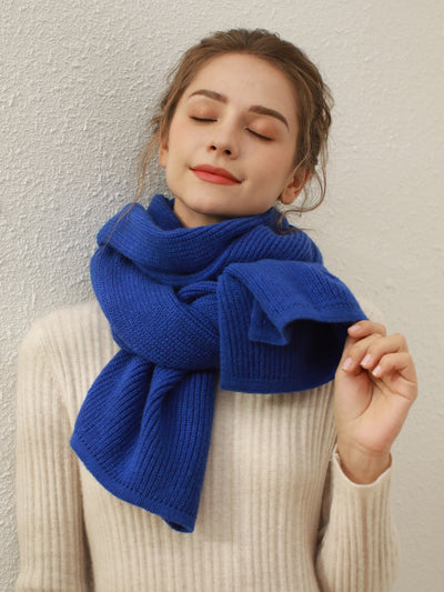 Arielle Cashmere blend Thread Scarf - Blue