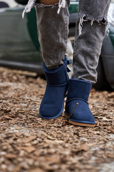 SMAIBULUN Ugg | Bailey Bow Ugg Mini Boots - Navy