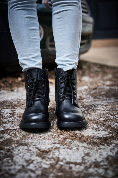 Rumour Has It | Filip Combat Ankle Leather Boots