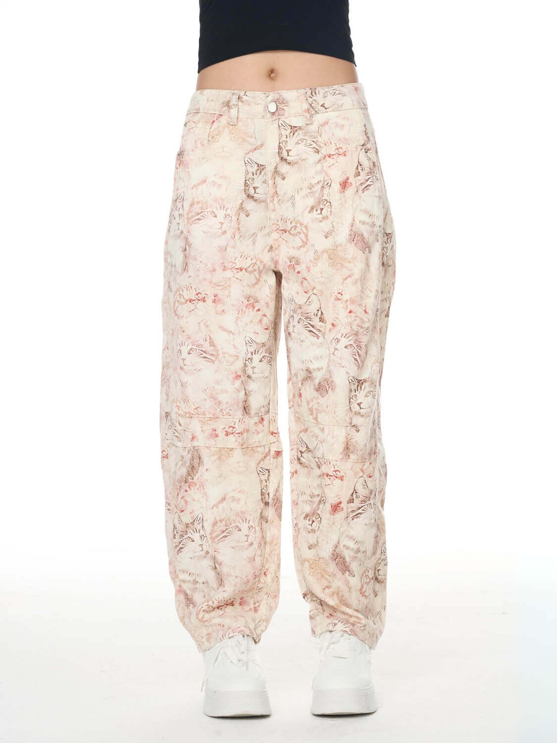 Classic Mid Waisted Barrel Jeans - Pink