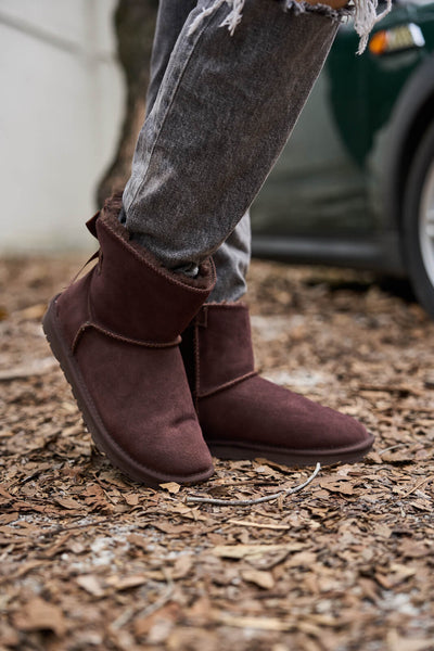 SMAIBULUN Ugg | Bailey Bow Ugg Mini Boots - Chocolate