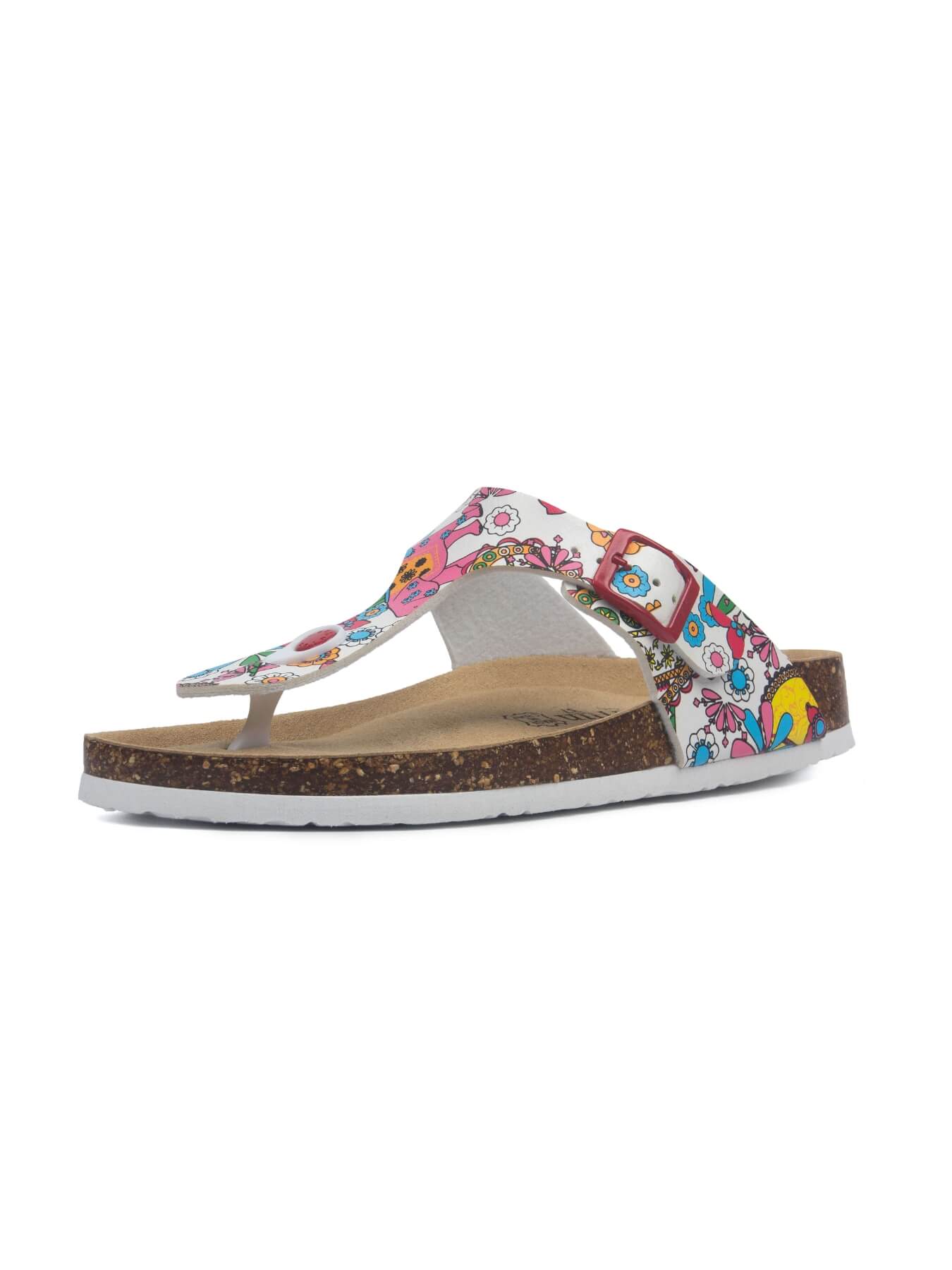 Maibulun | T-Strap Footbed Sandal - multi
