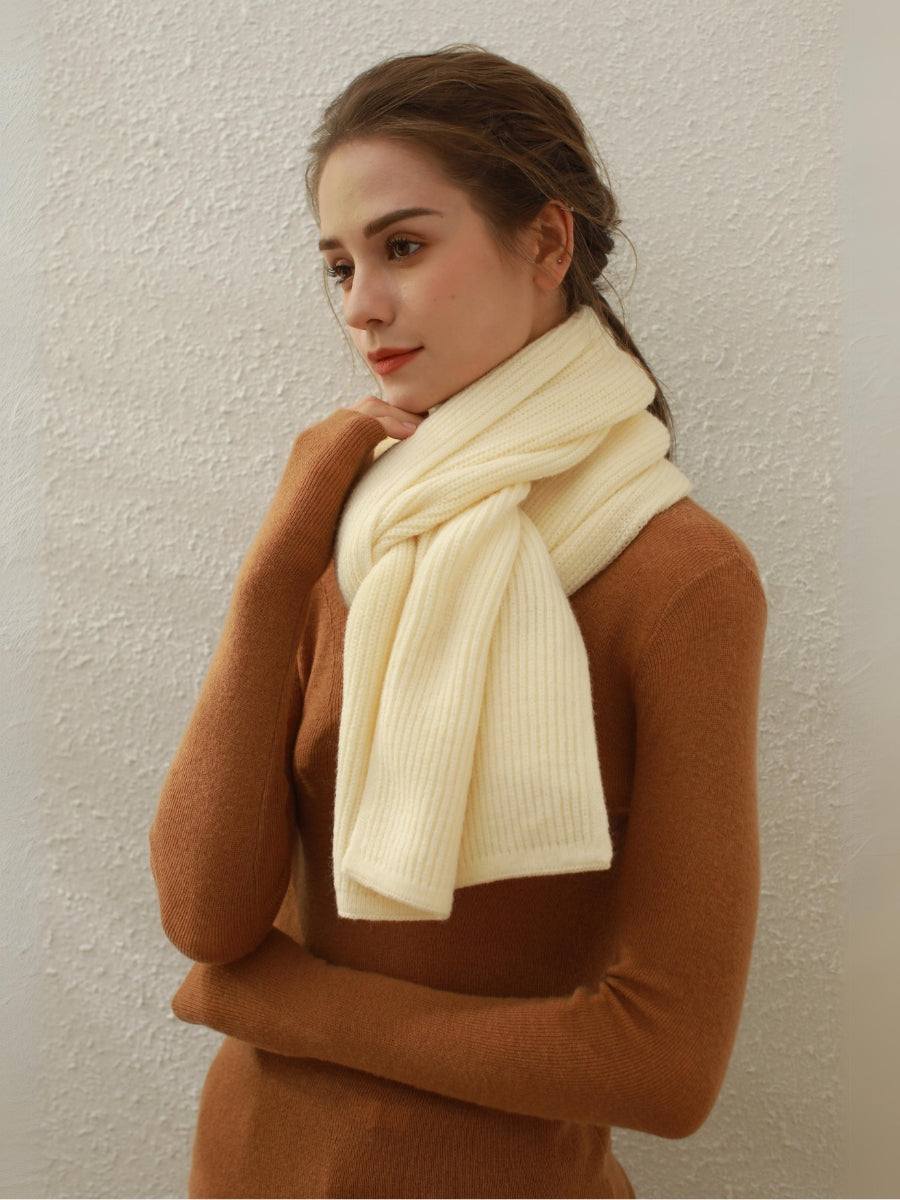 Arielle Cashmere blend Thread Scarf - Cream