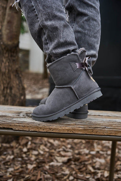 SMAIBULUN Ugg | Bailey Bow Ugg Mini Boots - Grey