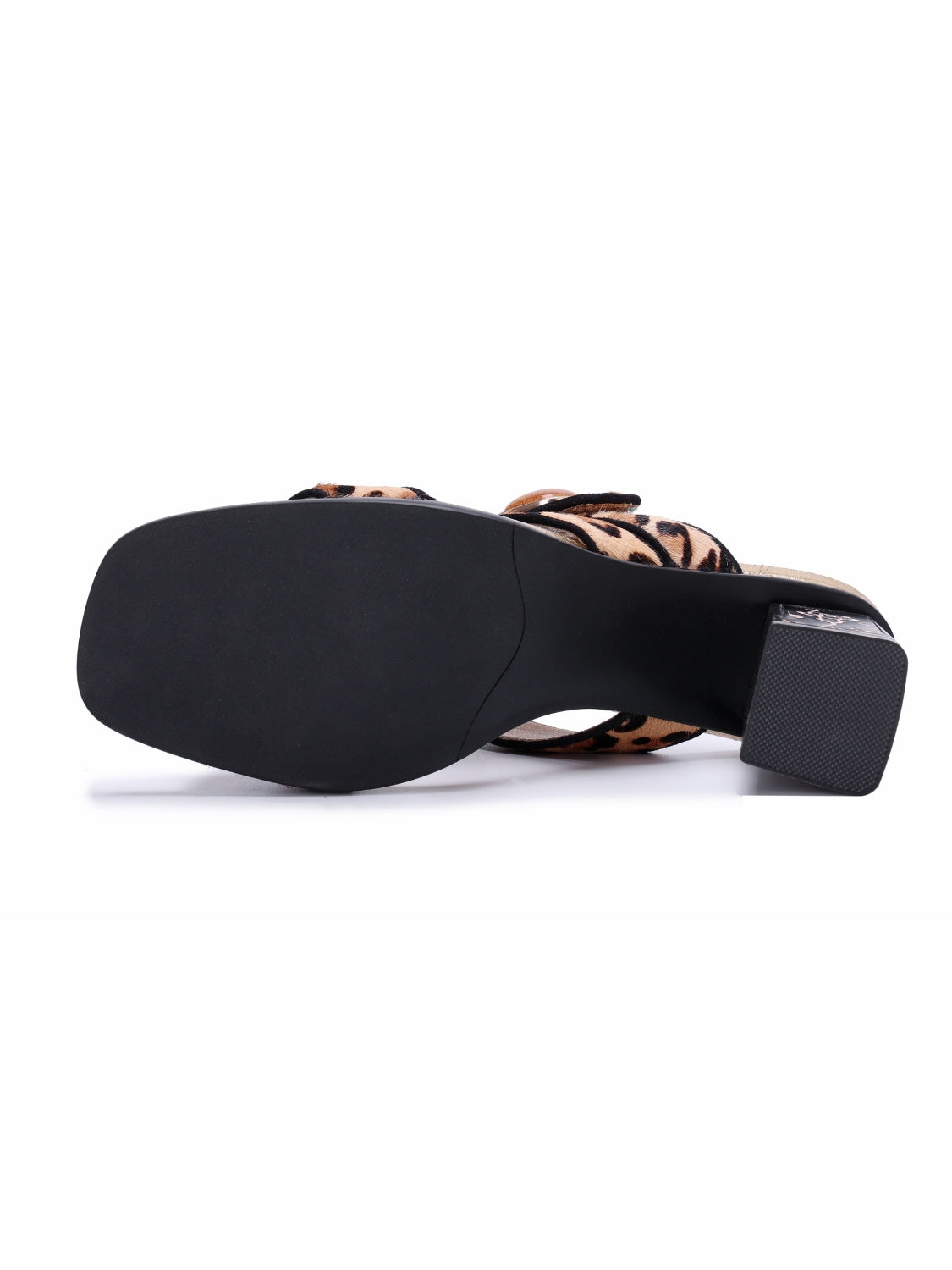 Soffia | Gabrella Leopard Leather Slides