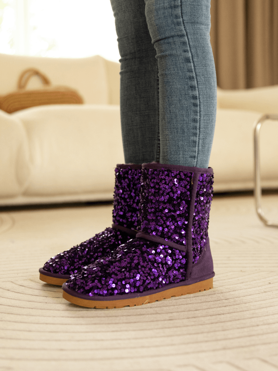 Purple glitter deals uggs
