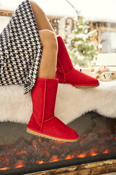 SMAIBULUN Ugg | Classic Suede Mid-Length boots - candy