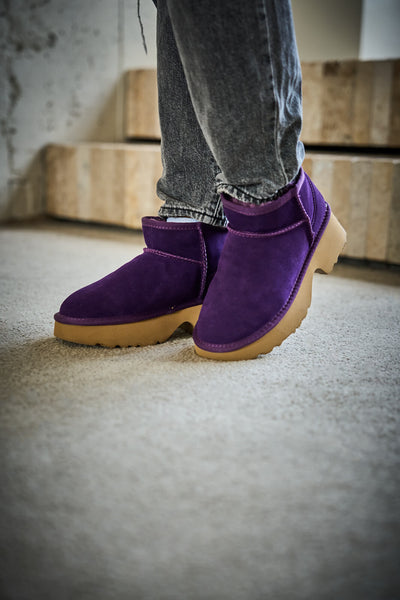 SMAIBULUN Ugg | Ultimate Platform Ankle Boots - violet