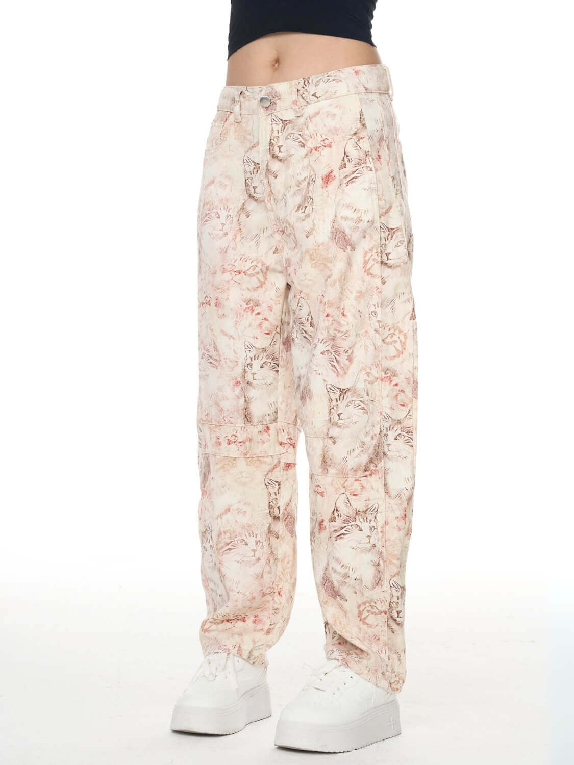 Classic Mid Waisted Barrel Jeans - Pink