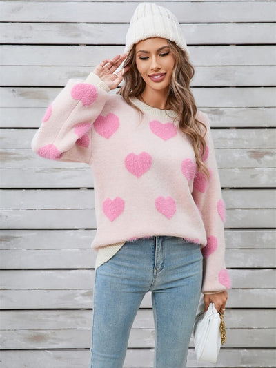 Mood Lift Heat Prints Sweater - Cream