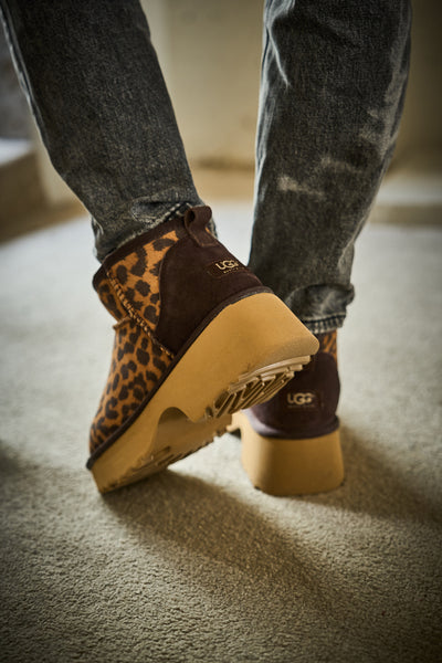 SMAIBULUN Ugg | Ultimate Platform Ankle Boots - cheetah