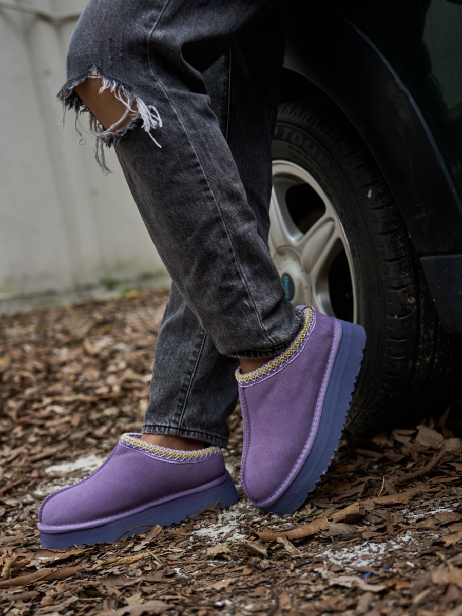 Smaibulun Ugg | Tassie X Tasman Platform Slipper Boot - Lavender