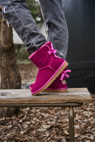 SMAIBULUN Ugg | Bailey Bow Ugg Mini Boots - Fuchsia