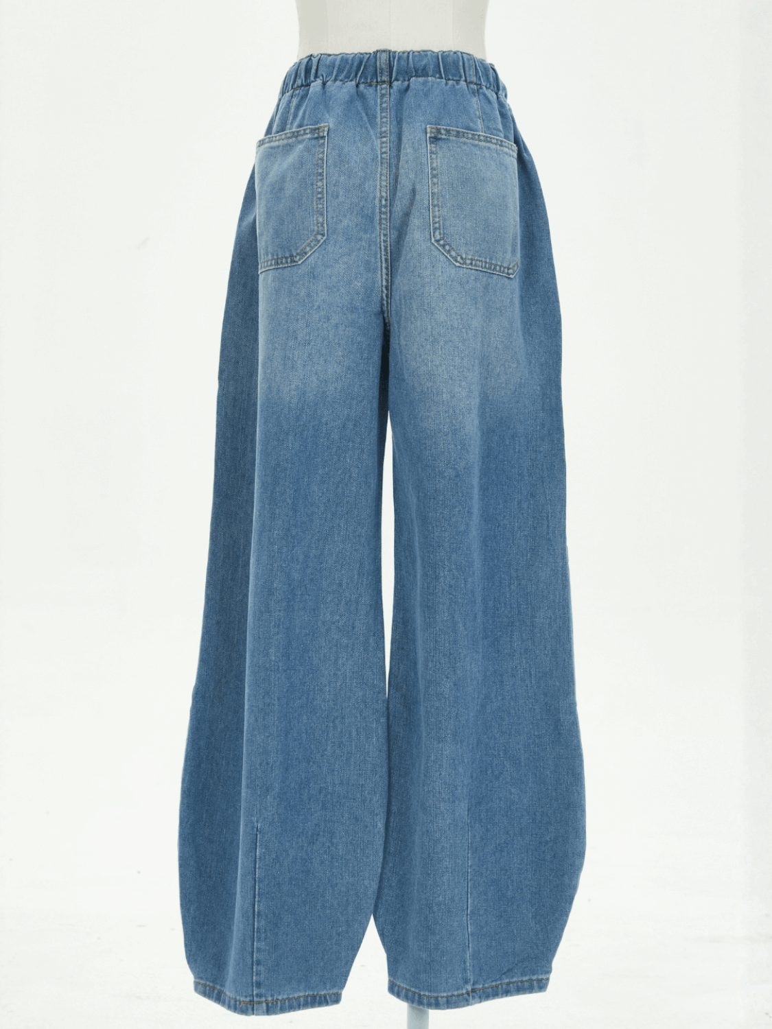 Teien Rigid Pintuck Barrel Jeans - blue