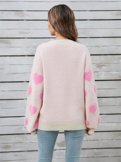 Mood Lift Heat Prints Sweater - Cream