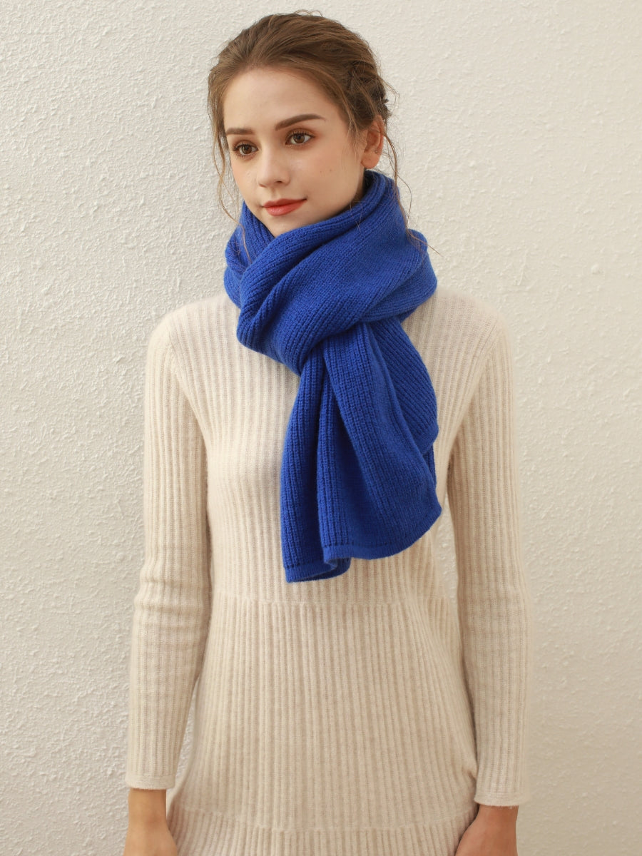 Arielle Cashmere blend Thread Scarf - Blue