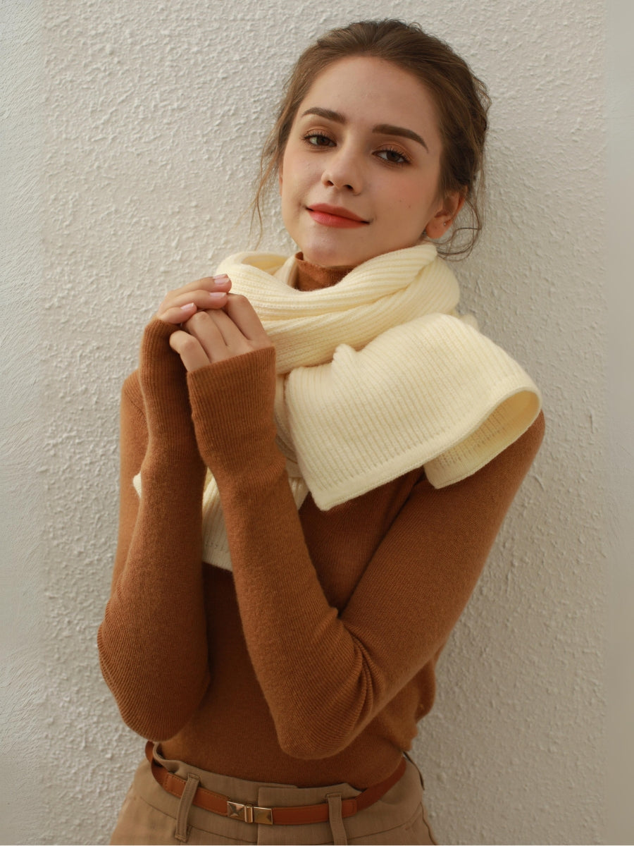 Arielle Cashmere blend Thread Scarf - Cream