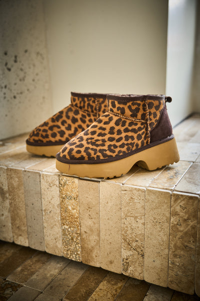 SMAIBULUN Ugg | Ultimate Platform Ankle Boots - cheetah