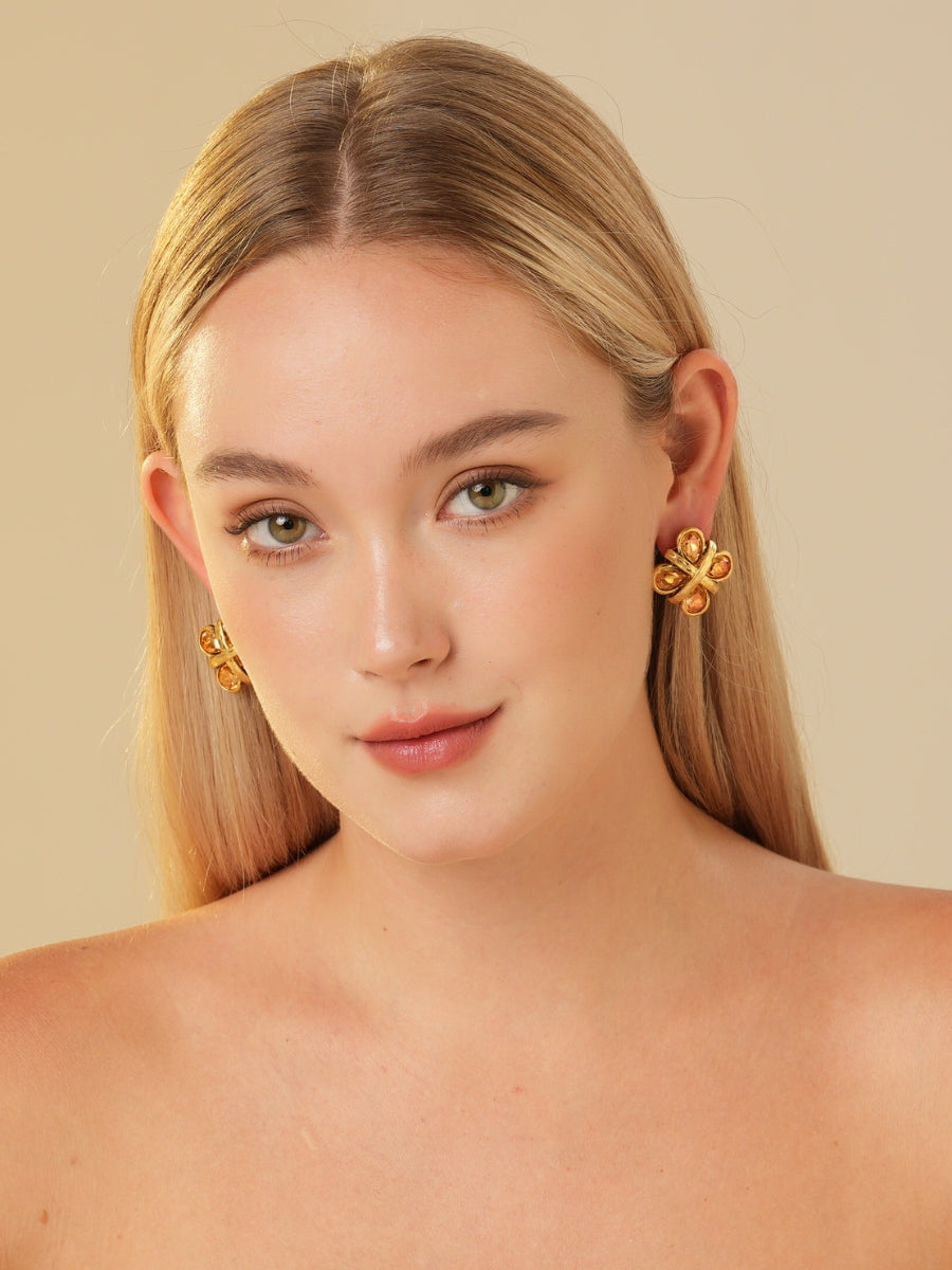 Wynn Topaz Stud Earrings