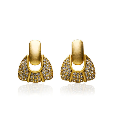 Sweet Stunner Rhinestone Embellished Stud Earrings