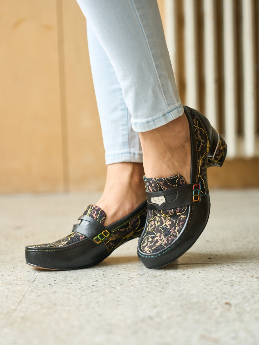 Soffia | Winny Jacquard Leather Loafer