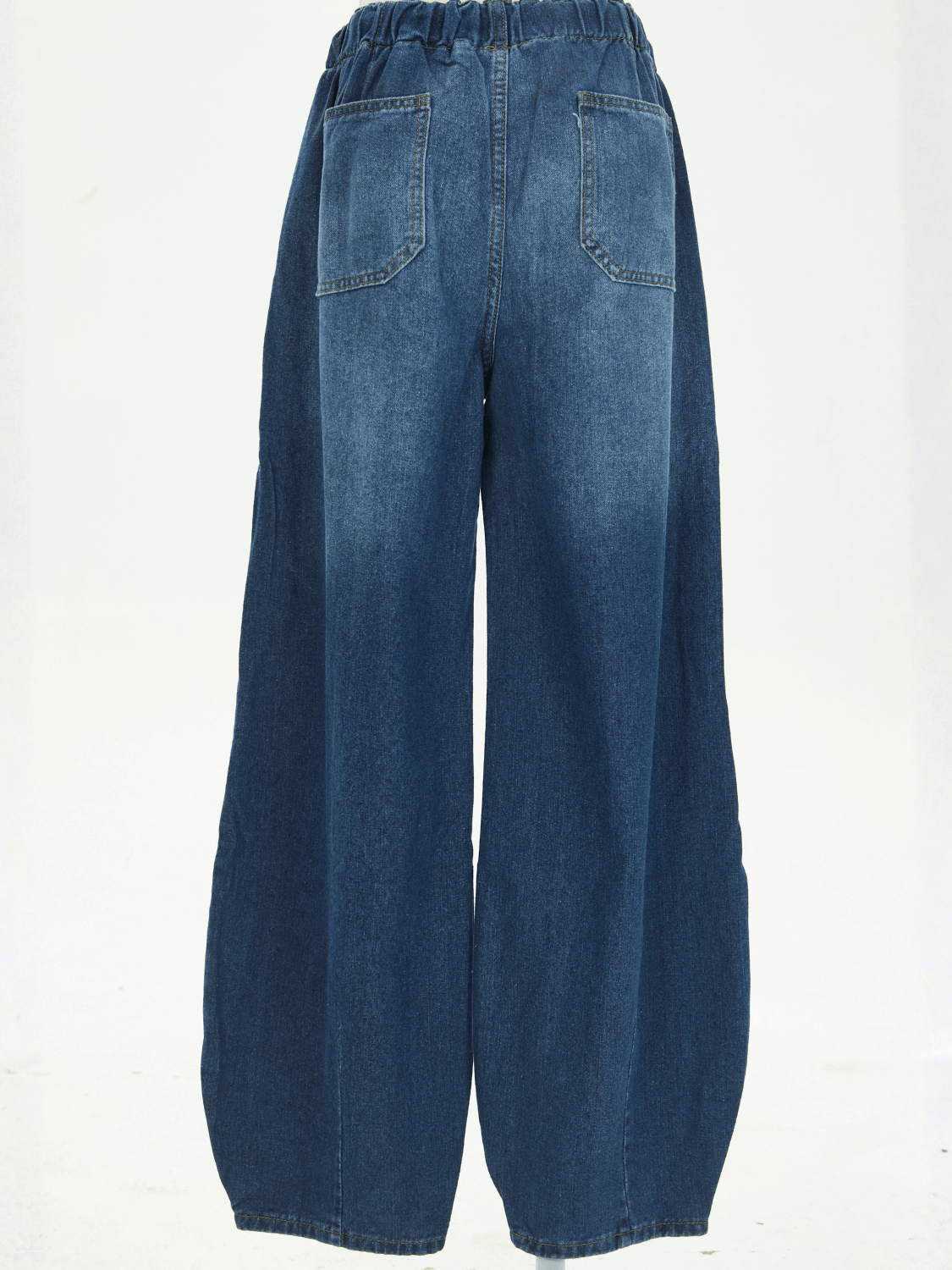 Teien Rigid Pintuck Barrel Jeans - denim