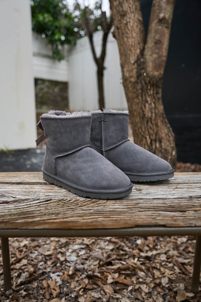 SMAIBULUN Ugg | Bailey Bow Ugg Mini Boots - Grey