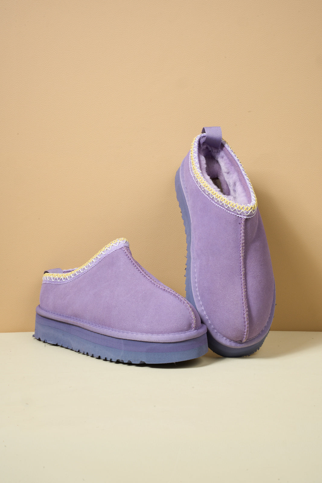 Smaibulun Ugg | Tassie X Tasman Platform Slipper Boot - Lavender