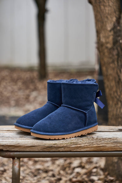 SMAIBULUN Ugg | Bailey Bow Ugg Mini Boots - Navy