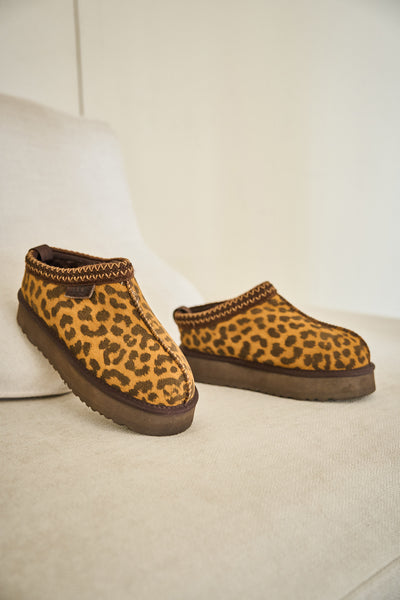 Smaibulun Ugg | Tassie X Tasman Platform Slipper Boot - cheetah