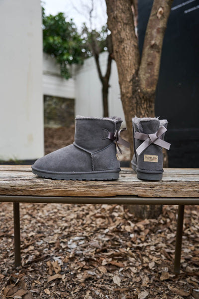 SMAIBULUN Ugg | Bailey Bow Ugg Mini Boots - Grey