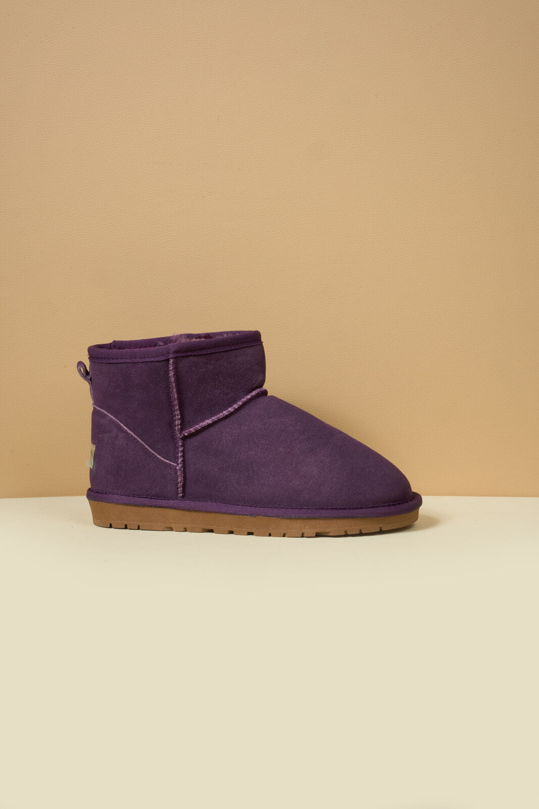 SMAIBULUN Ugg | Faux Fur-Lined Classic Short Ugg Boots - purple