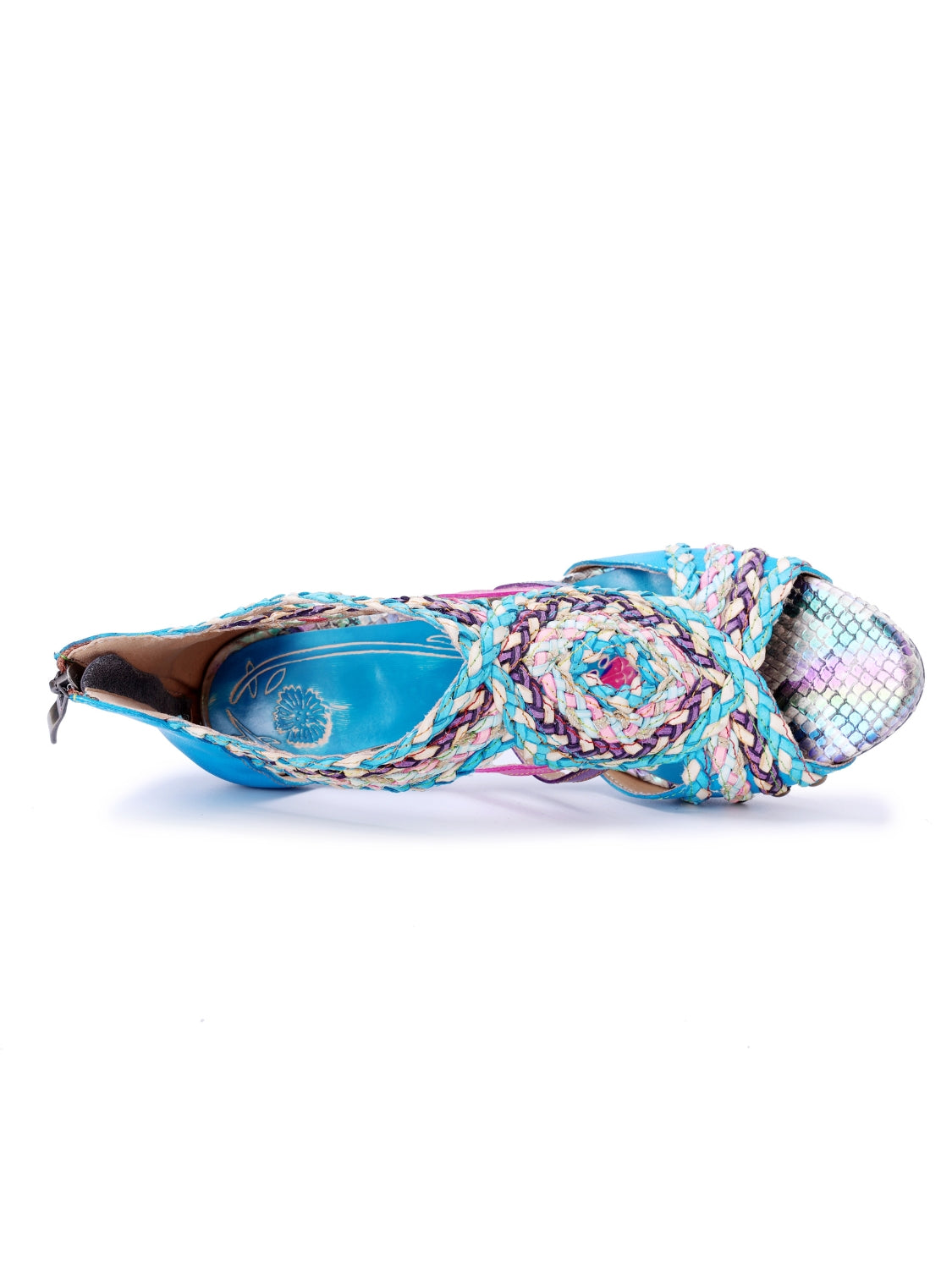Soffia | Carrington Woven Upper Leather Studded Sandals