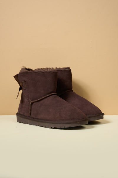 SMAIBULUN Ugg | Bailey Bow Ugg Mini Boots - Chocolate