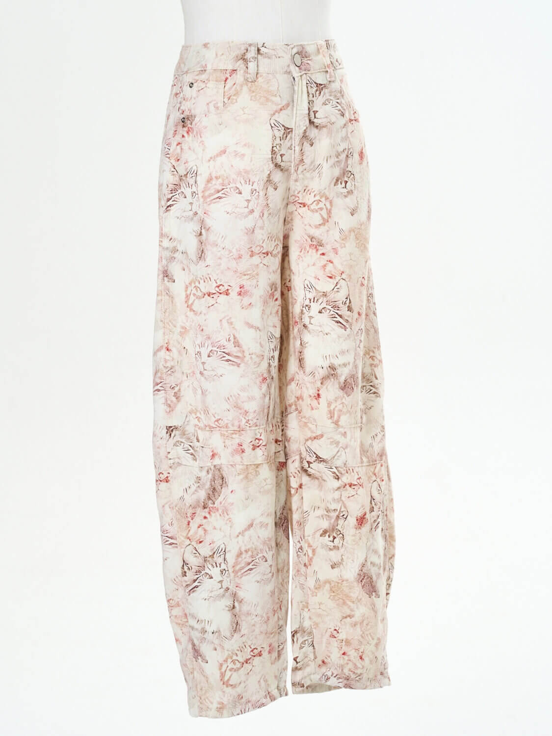Classic Mid Waisted Barrel Jeans - Pink
