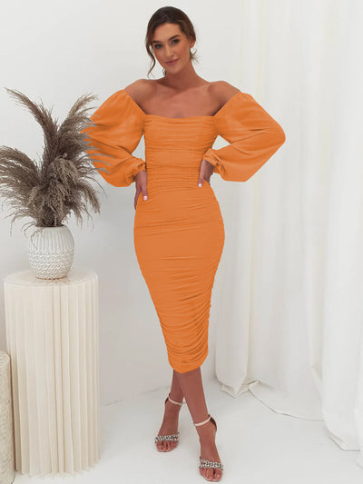 Orange Dresses – SMAIBULUN