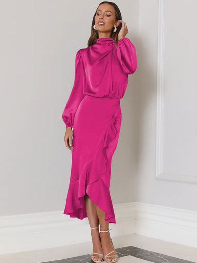Buy HAUTE CURRY Printed Cotton Blend Women's Midi Dress | Shoppers Stop