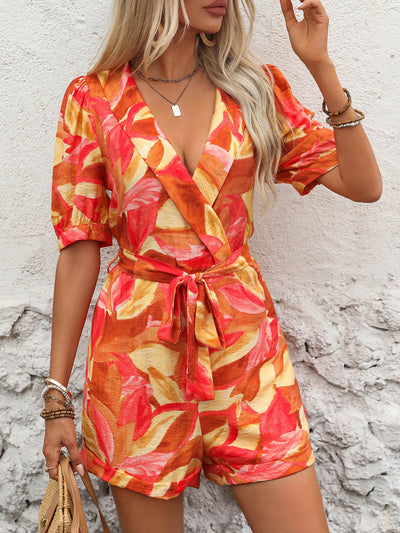 Jaime Tie Waist Blazer Style Romper