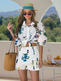 Solla Floral Linen Blend Matching Sets
