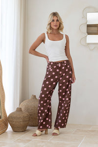 Polkadot Dreamer Barrel Jeans - pink