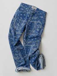 Your Luck Day Mid Rise Barrel Jeans - denim