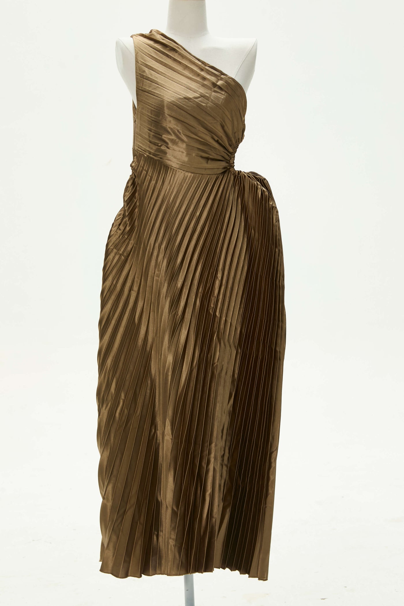 Party Day Glam One Shoulder Asymmetrical Maxi Dress