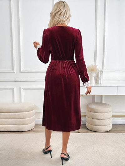 Downtown Darling Velvet Midi Dress