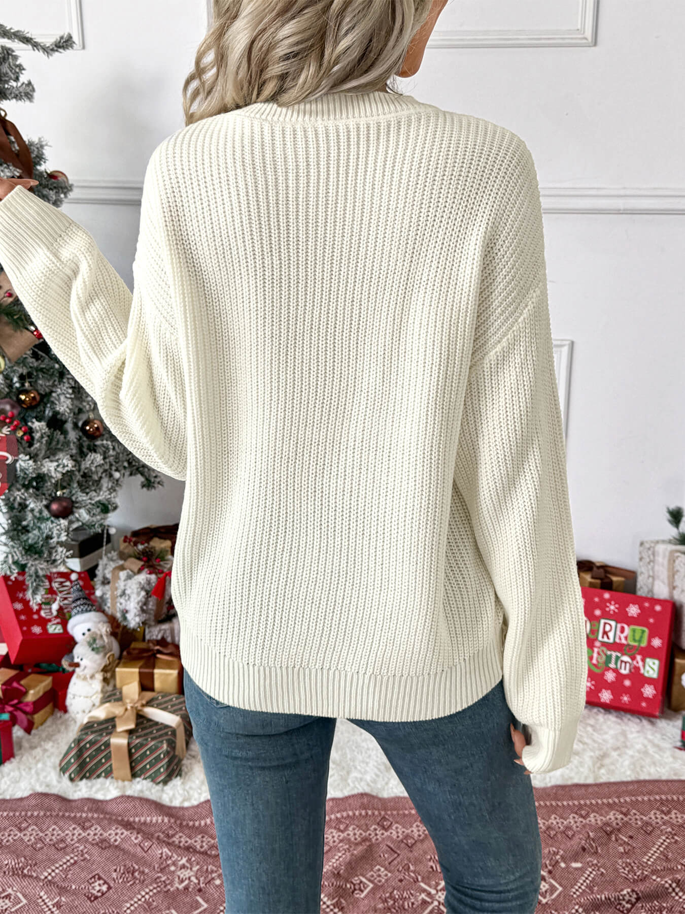 Imena Christmas Bow Sweater
